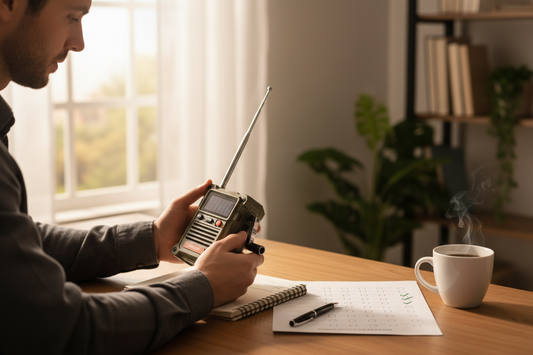 Noodradio op batterijen zonne energie handzwengel handcrank