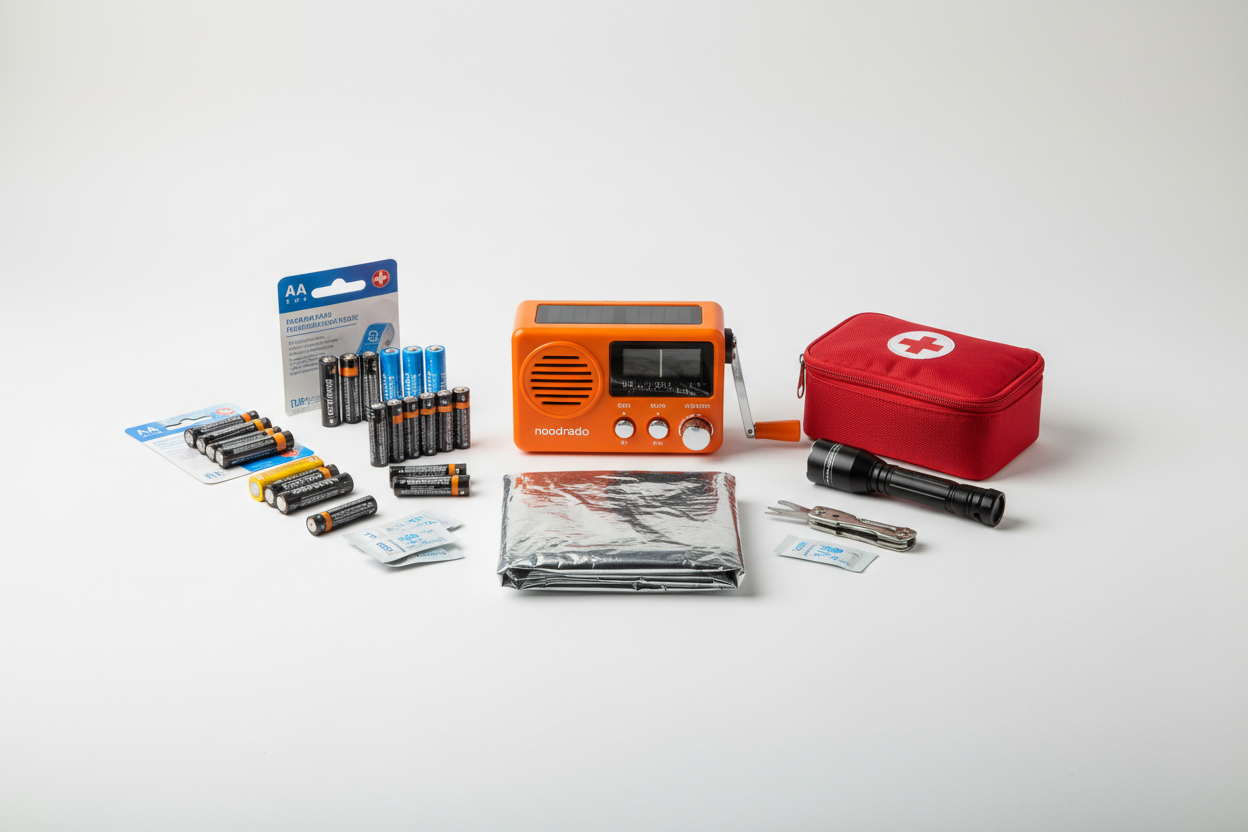 Noodradio op batterijen